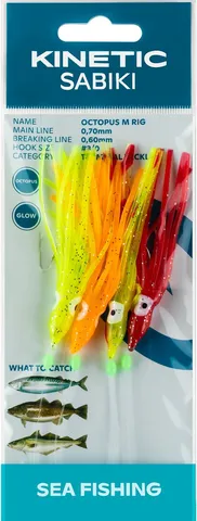 Kinetic Sabiki Octopus Fertige Montage 045 115cm #3/0