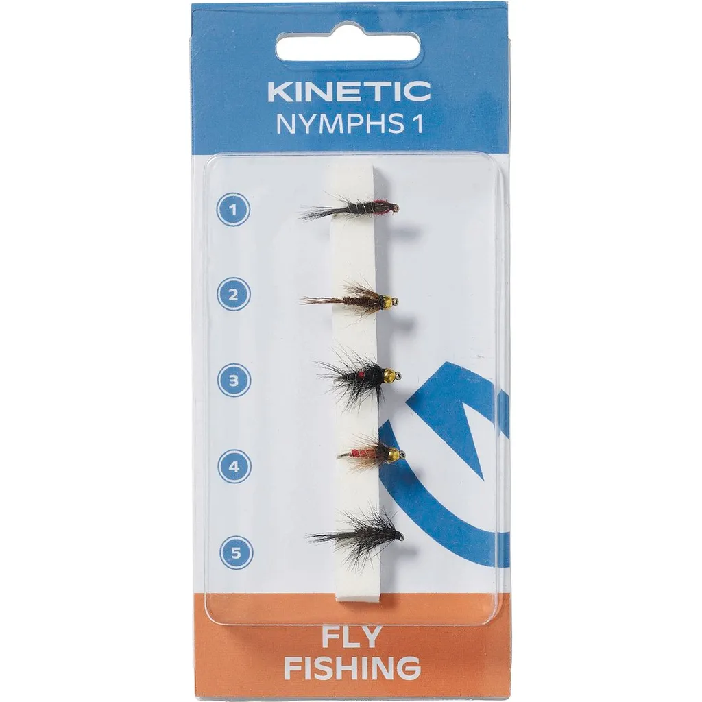 Kinetic Nympf Flies Fliegen 1 5pcs Mix Forelle Äsche
