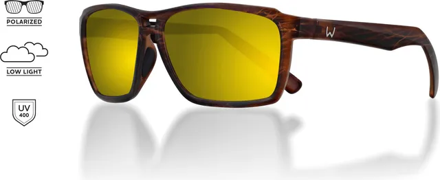 Westin W6 Street 150 Polarisationsbrille Matte Brown Stripe Brown / Yellow