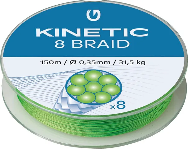 Kinetic 8-Braid Geflochtene Schnüre 028 0.20mm 15kg 150m