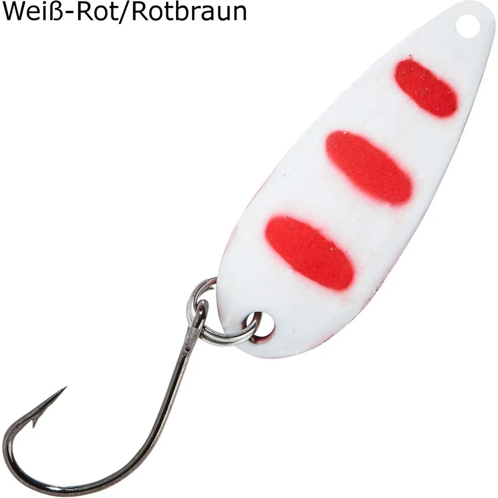 Balzer Spoon Swindler Blinker Weiß Rot Rotbraun 2,3g