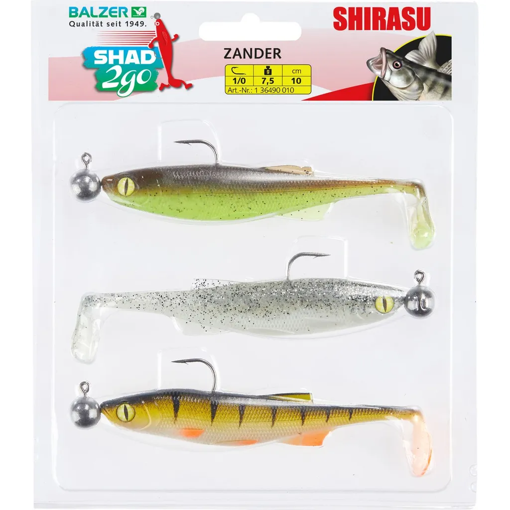 Balzer Shad 2go Set Zander 10cm 7.5g