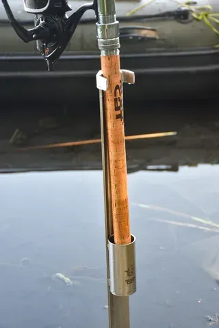 Black Cat Edelstahl Rutenhalter 85cm Ground Mount