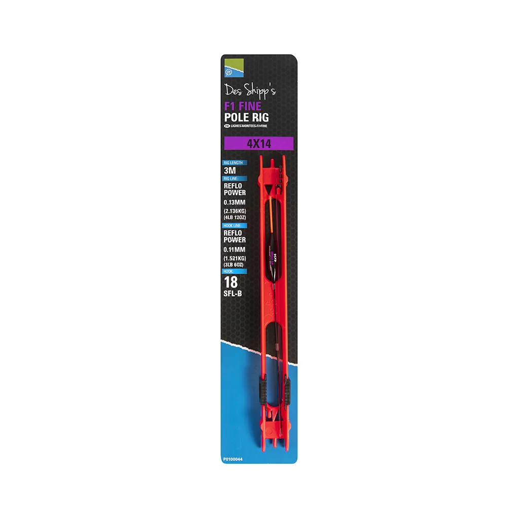 Preston F1 Fine Pole Rig 4x14
