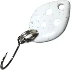 Troutwerk Spoon 1.2cm 0.8g White/White Dots