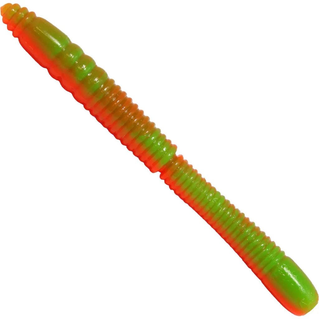 FTM Omura Baits Wurmy Gummiköder 6,5cm 15,8g Dunkelgrün Dunkelorange