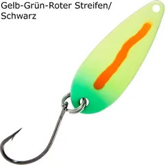 Balzer Spoon Swindler 2.3g Gelb-Grün-Roter Streifen/Schwarz