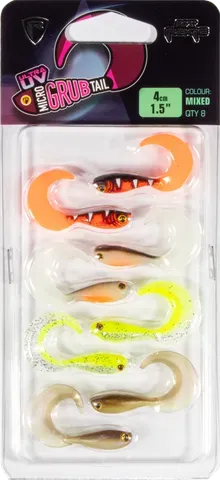Fox Rage Micro Grub UV 4g 4cm 8pcs Mixed
