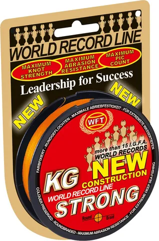 WFT KG Strong Braided Line 0.22mm 32kg Orange