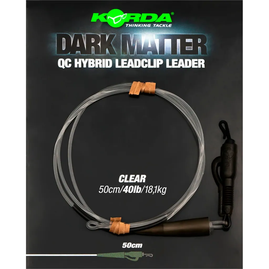 Korda Dark Matter Leader 50cm 40lb Clear