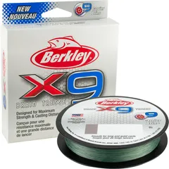 Berkley X9 Braid 0.17mm 9.1kg 300m Low-Vis Green