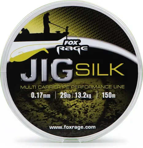 Fox Rage Jig Silk Braided Line 0.17mm 13.15kg 120m Fluro Green