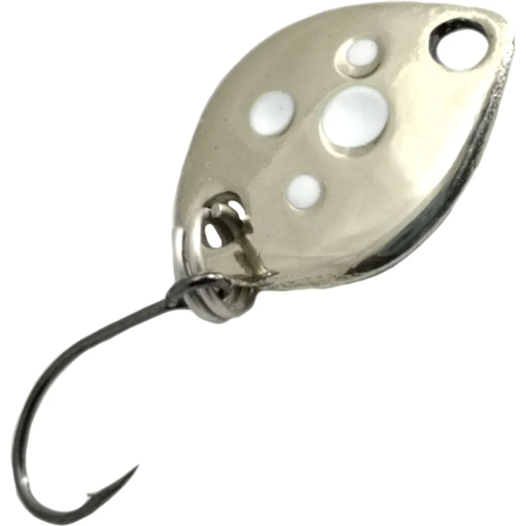 Troutwerk Spoon Blinker Silberfarben/Weiße Punkte