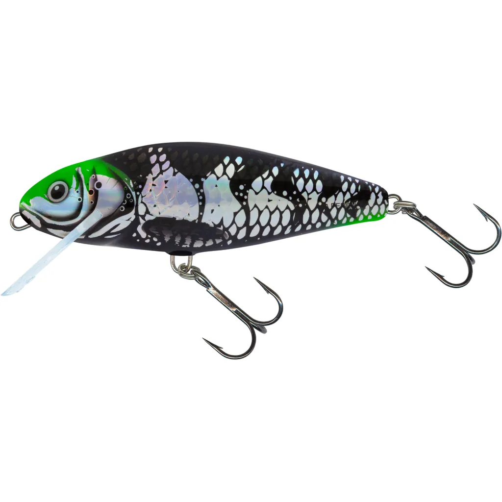 Salmo Perch Wobbler Floating 12cm Holo Dark Green Head