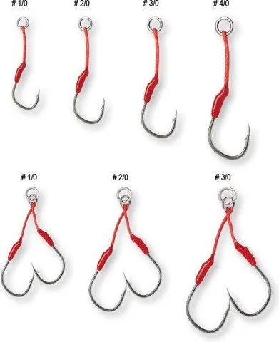 Savage Gear Bloody Assist Hook J 4/0 4pcs Single