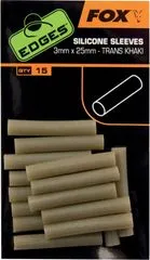 Fox Edges Silicone Sleeves 3mm 2.5cm 15pcs Khaki