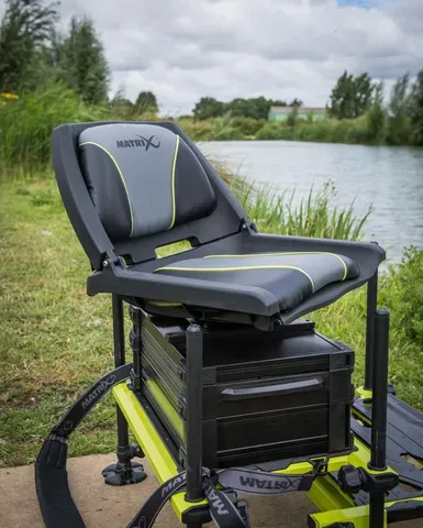Matrix F25 Pro Swivel Seatbox Lime Edition 13.5kg 76.1cm Aluminium