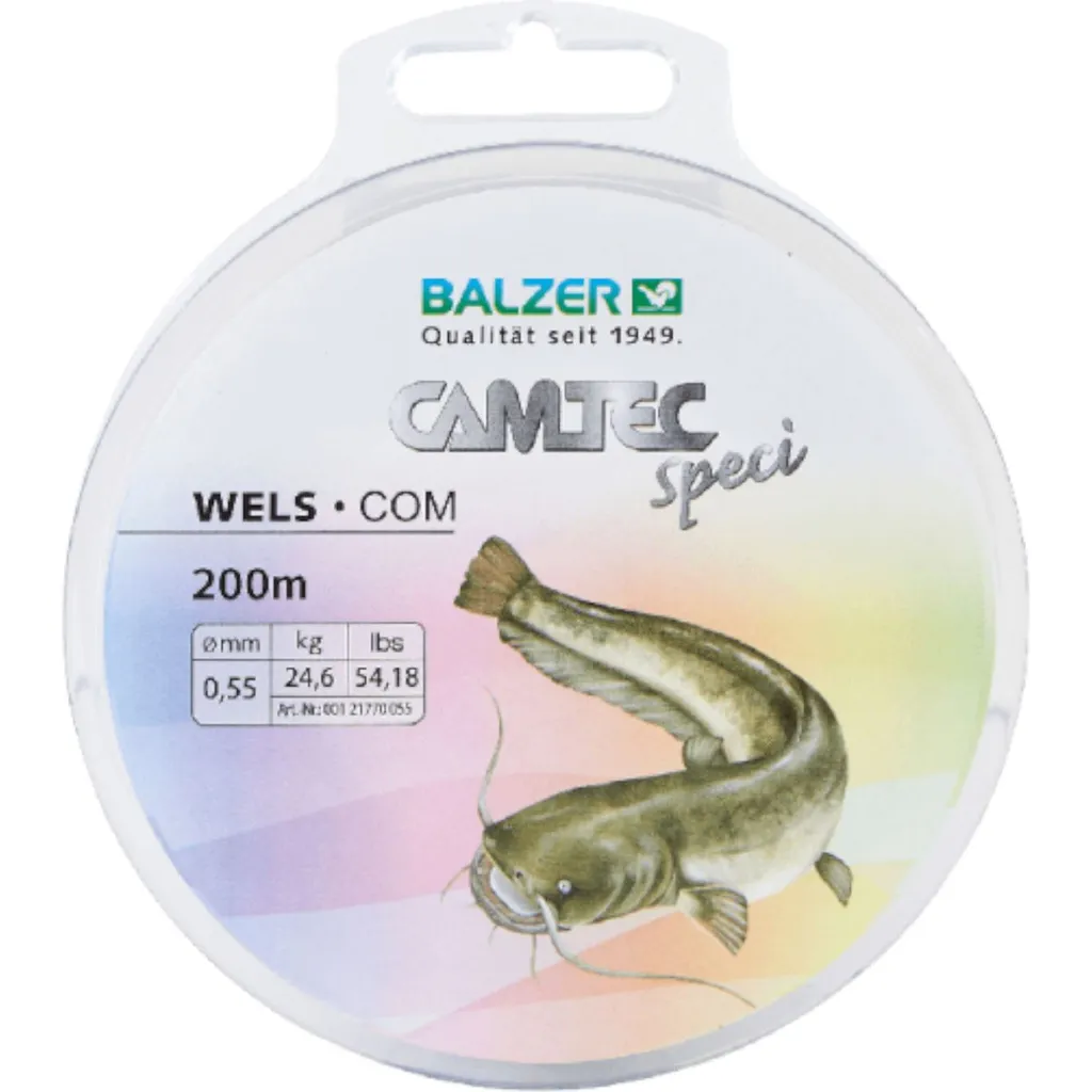 Balzer Camtec Speci Wels Monofile Schnur 0.55mm 24.6kg 200m