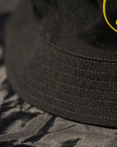 Black Cat Bucket Hat Black/Yellow 100% Polyester