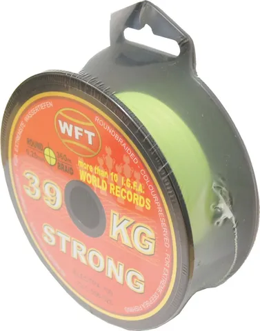 WFT KG Strong Exact Braided Line 0.25mm 39kg Yellow