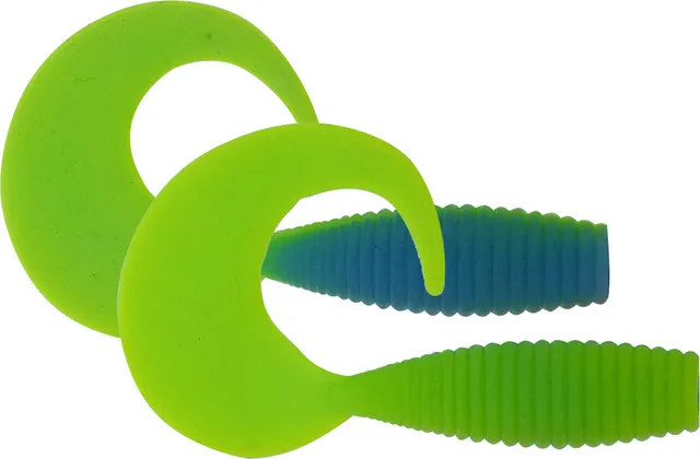 Kinetic Curlypup Softbait 5.1cm 2g Baby Blue/Chartreuse