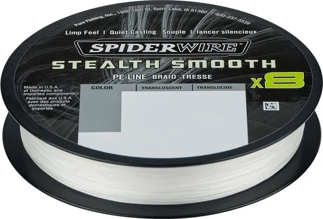 Spiderwire Stealth Smooth8 0.33mm 38.1kg 300m Translucent