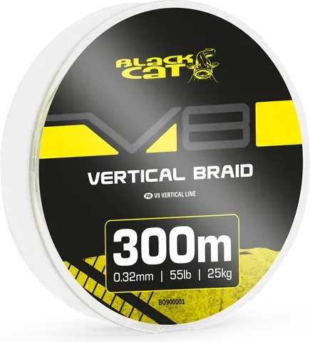 Black Cat V8-Line 0.32mm 25kg 300m Green/Yellow