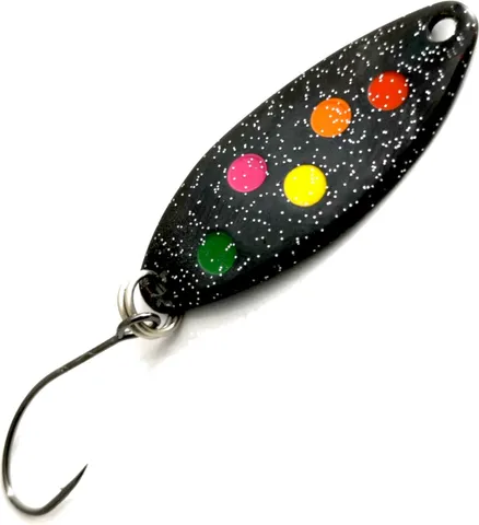 Troutwerk Spoon 3.3cm 2.5g Black/Multicoloured Dots