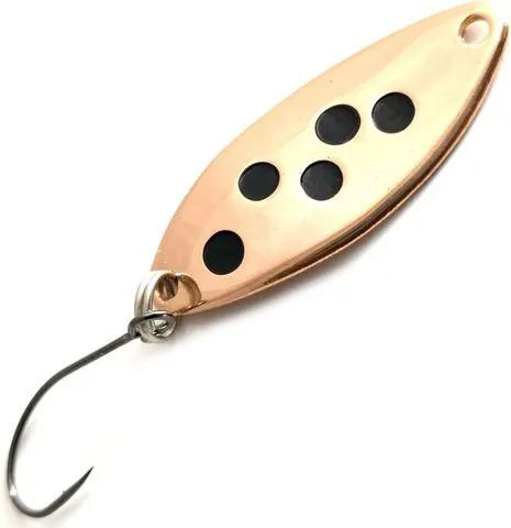 Troutwerk Spoon 2.5g 3.3cm Kupferfarben Schwarze Punkte