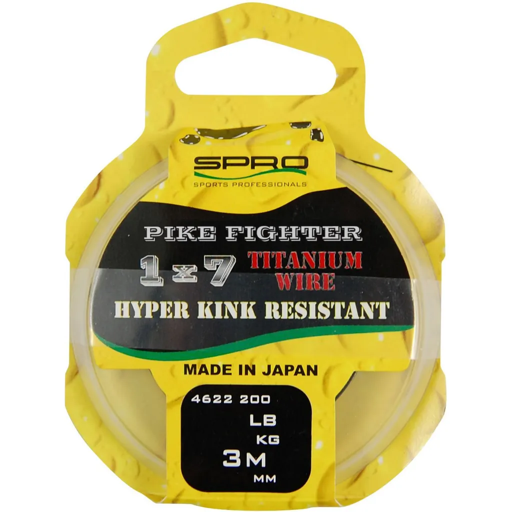 Spro Pike Fighter Titanium Wire Vorfachmaterial 0.38mm 13.6kg