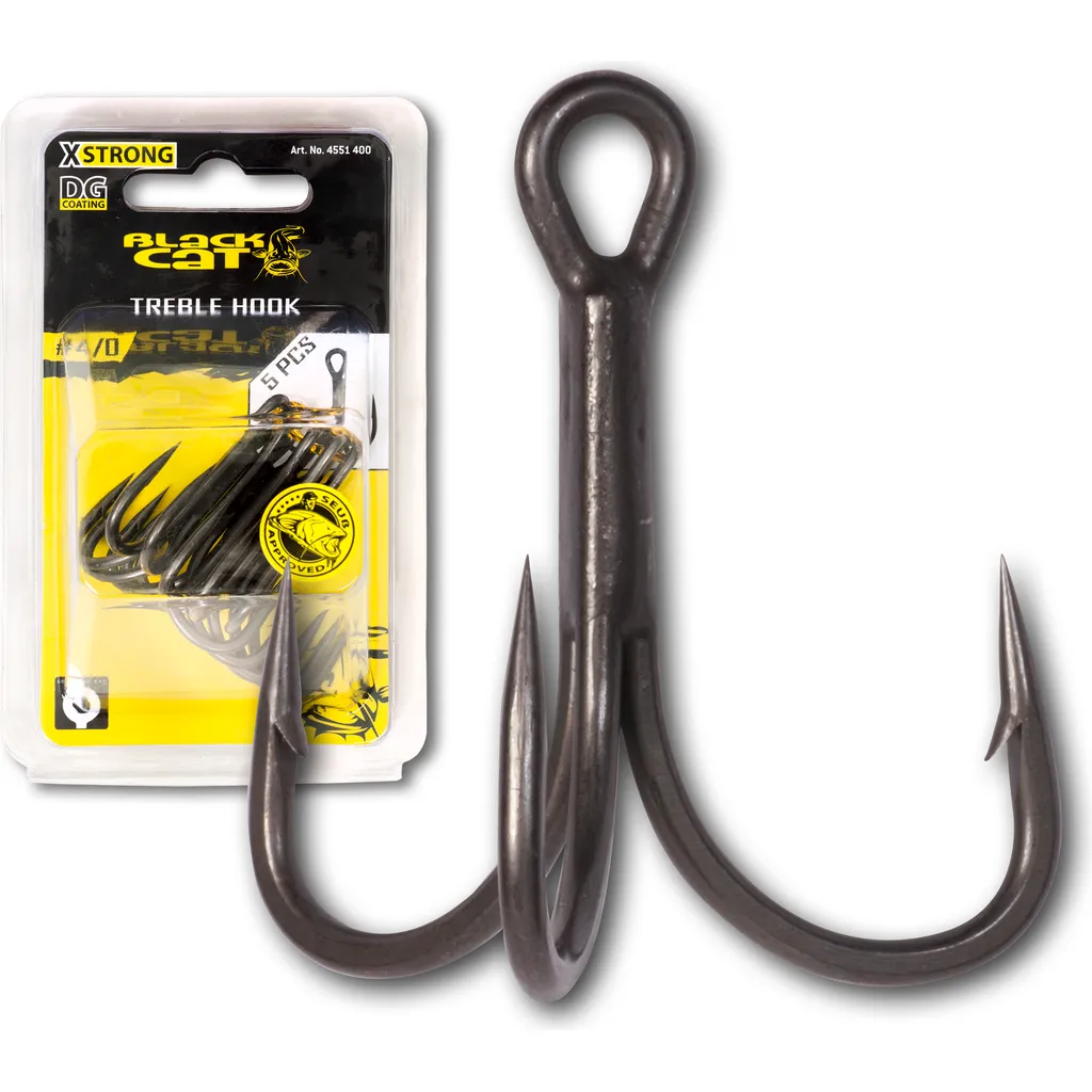 Black Cat Treble Hook DG #3/0