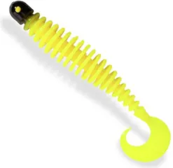 Black Cat Curly Worm Gummiköder 17cm 24g Yellow Zombie