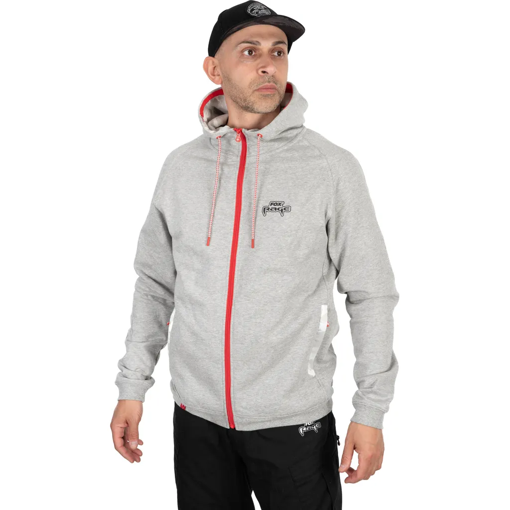 Fox Rage Voyager Zip Hoody 3XL Light Grey