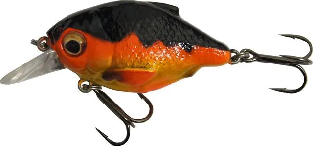 Savage Gear 3D Crucian Crank Wobbler 3.4cm 0.3–0.5m 3g Black & Orange
