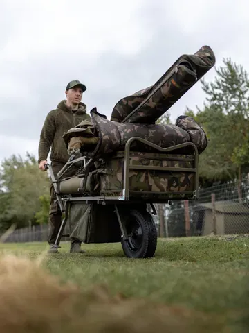 Fox Voyager Barrow 90–113cm 14.76kg Steel Pneumatic