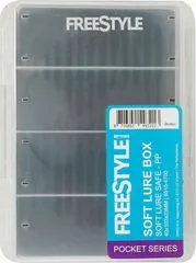 Spro Freestyle Pocket Box Soft Lure Tackle Box 140x105x33mm Double-sided Softgrip-Board
