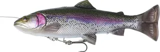 Savage Gear 4D Line Thru Pulse Tail Trout Softbaits 20cm 102g Slow Sinking Rainbow Trout