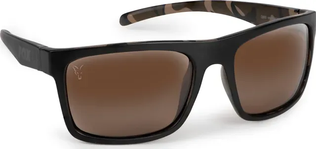 Fox Avius Polarized Glasses Black/Camo Brown