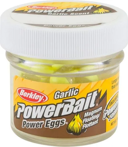 Berkley PowerBait Power Clear Eggs Floating 15g 40pc Clear Green Fluorescent Orange