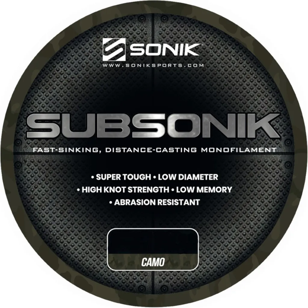 Sonik Subsonik Monofile Schnüre 0.31mm 6.804kg Camo