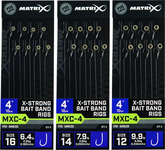 Matrix MXC-4 Fertige Rig 12 10cm 4.5kg X-Strong Bait Band