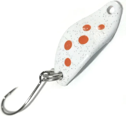 Troutwerk Spoon 2.3cm 1.5g White/Orange Dots