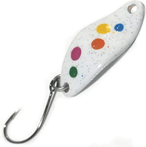 Troutwerk Spoon 2.3cm 1.5g White/Multicoloured Dots