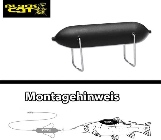 Black Cat Dead Float Underwater Float