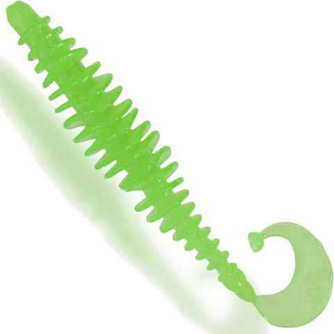 Quantum Magic Trout T-Worm Jig Gummiköder 5.5cm 1.5g Neon Grün