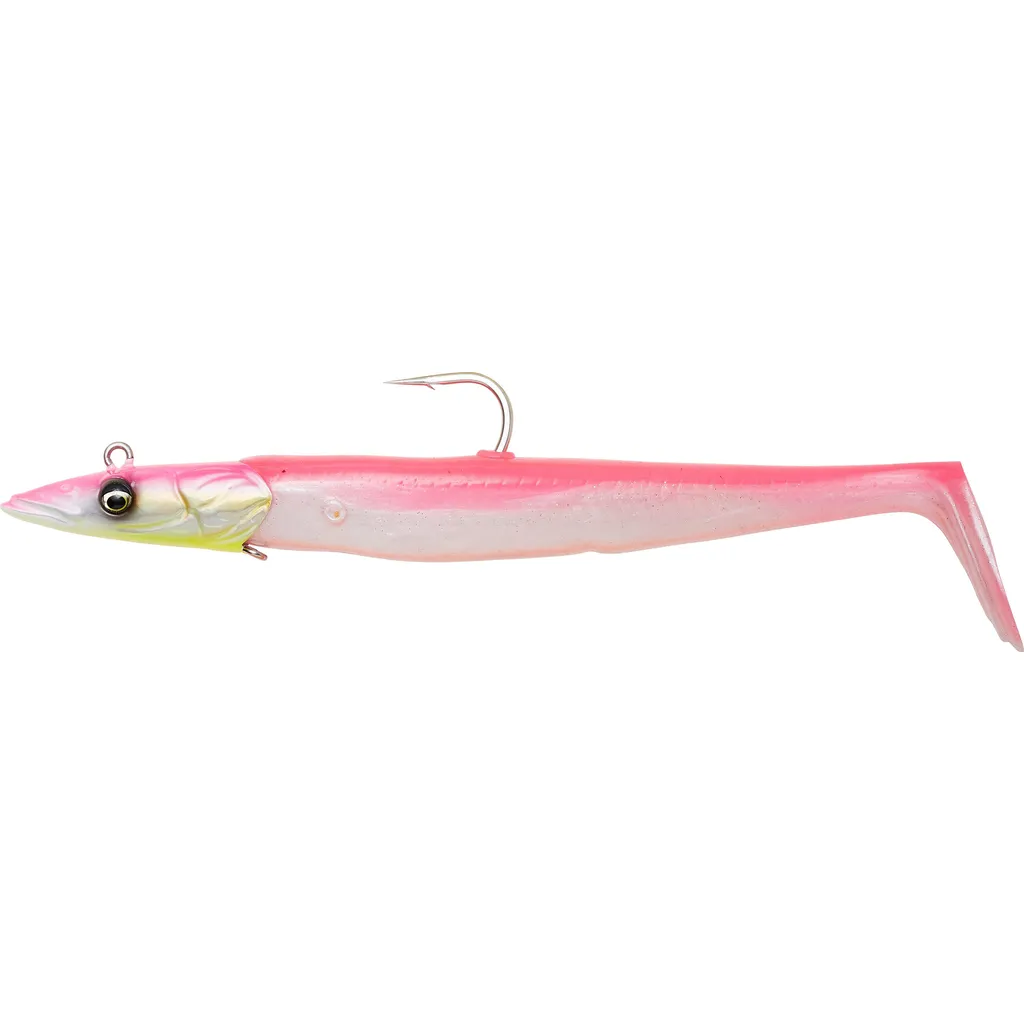 Savage Gear Sandeel V2 Gummiköder 12cm 22g Pink Pearl Silver Fluo