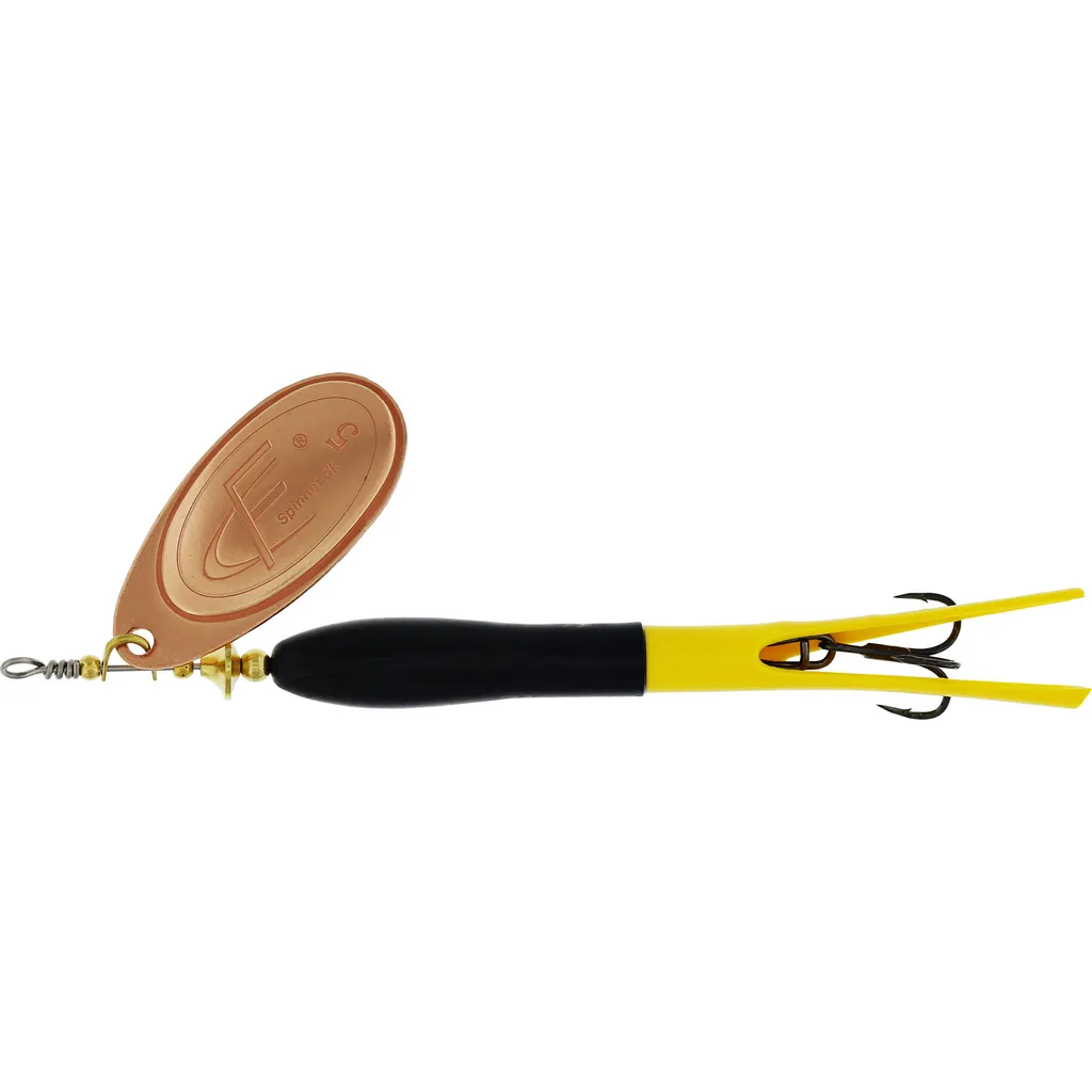 Westin FC UPSTREAM #5 Inline-Spinner 15g Black / Flouro Yellow / Copper Blade