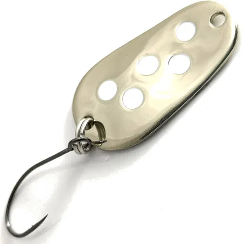 Troutwerk Spoon 2.8cm 3g Silberfarben/Weiße Punkte