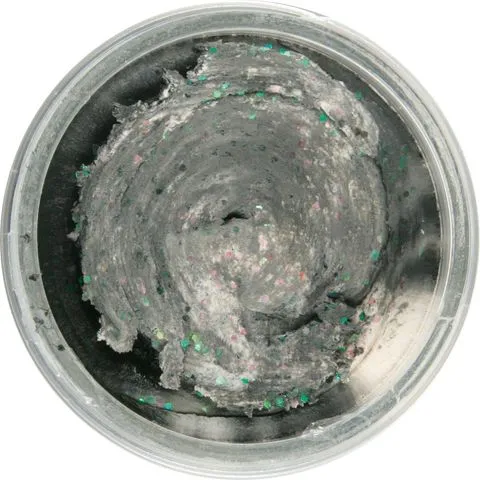 Berkley PowerBait Glitter Forellenteig Schwarz/Weiß 50g