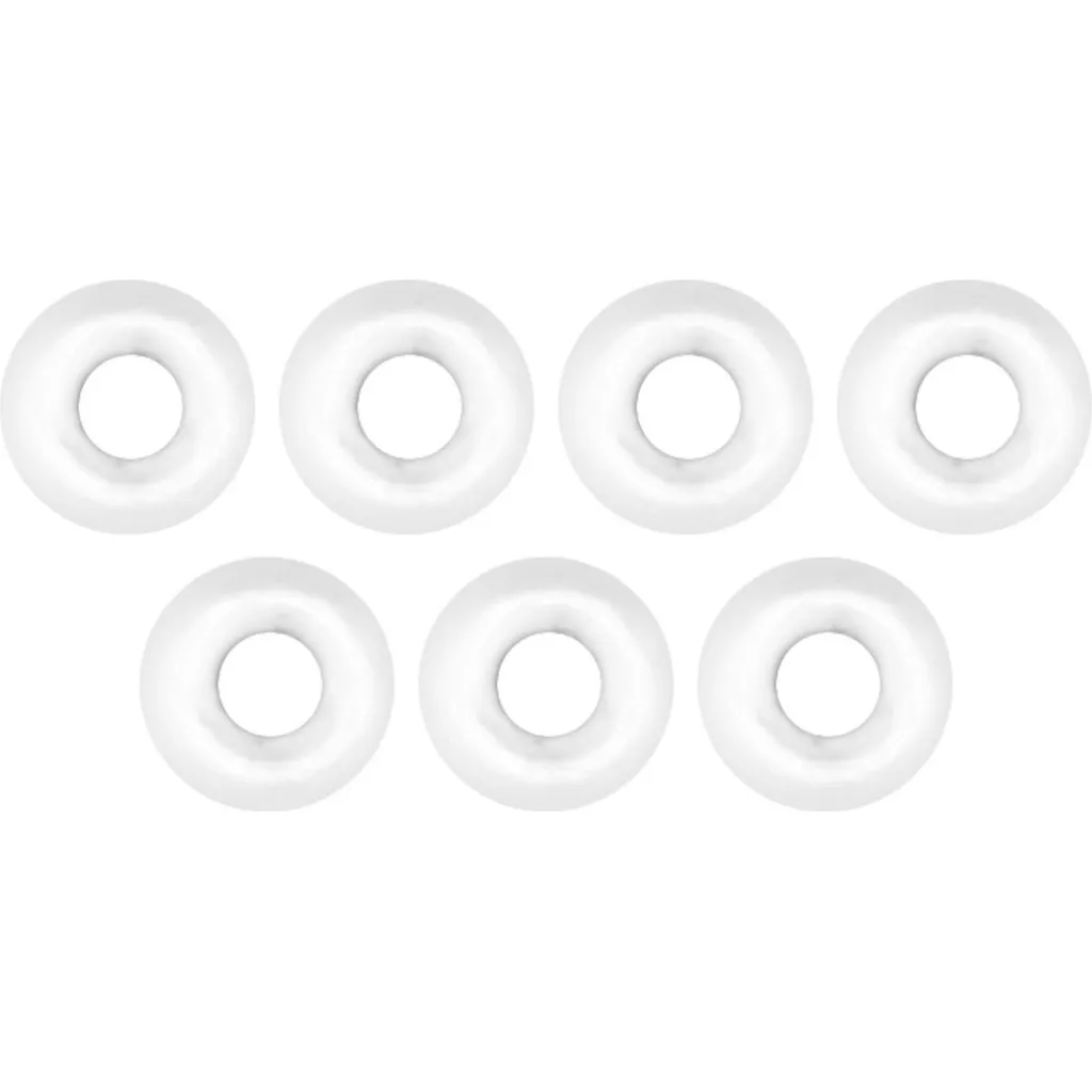 FTM Tungsten Perle Omura rundes Loch Senkgewicht 3.3mm Fluo Weiß